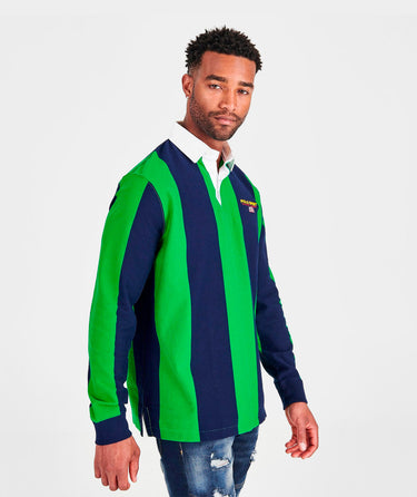 Mixed Stripe Jersey Polo Shirt
